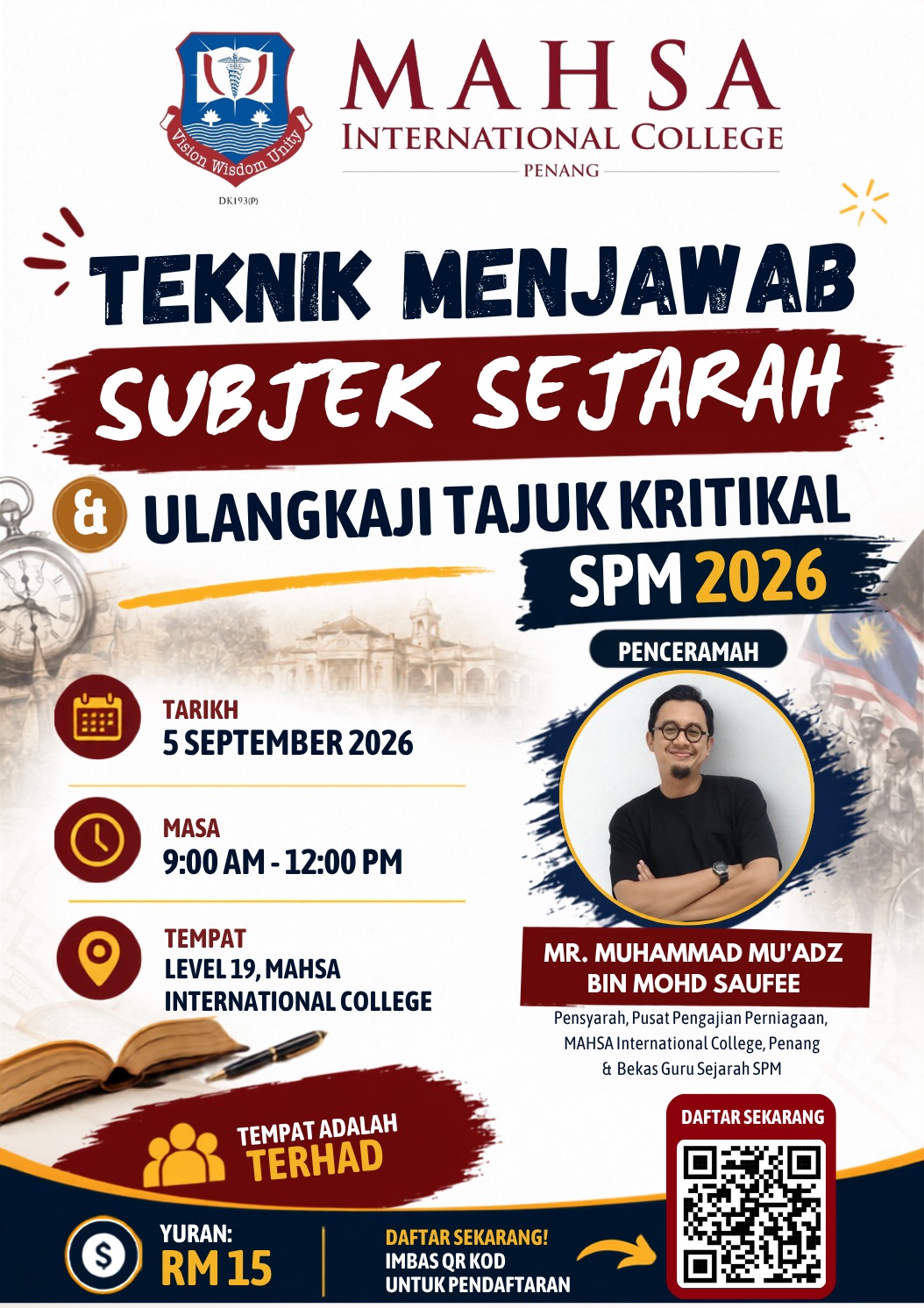 SPM 2026 - Sejarah